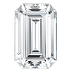 Emerald cut lab-grown diamond