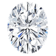 Oval cut lab-grown diamond
