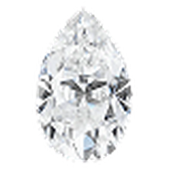 Pear cut lab-grown diamond