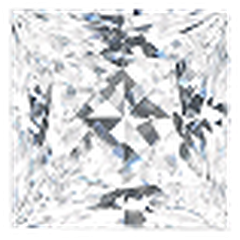 Princess cut lab-grown diamond